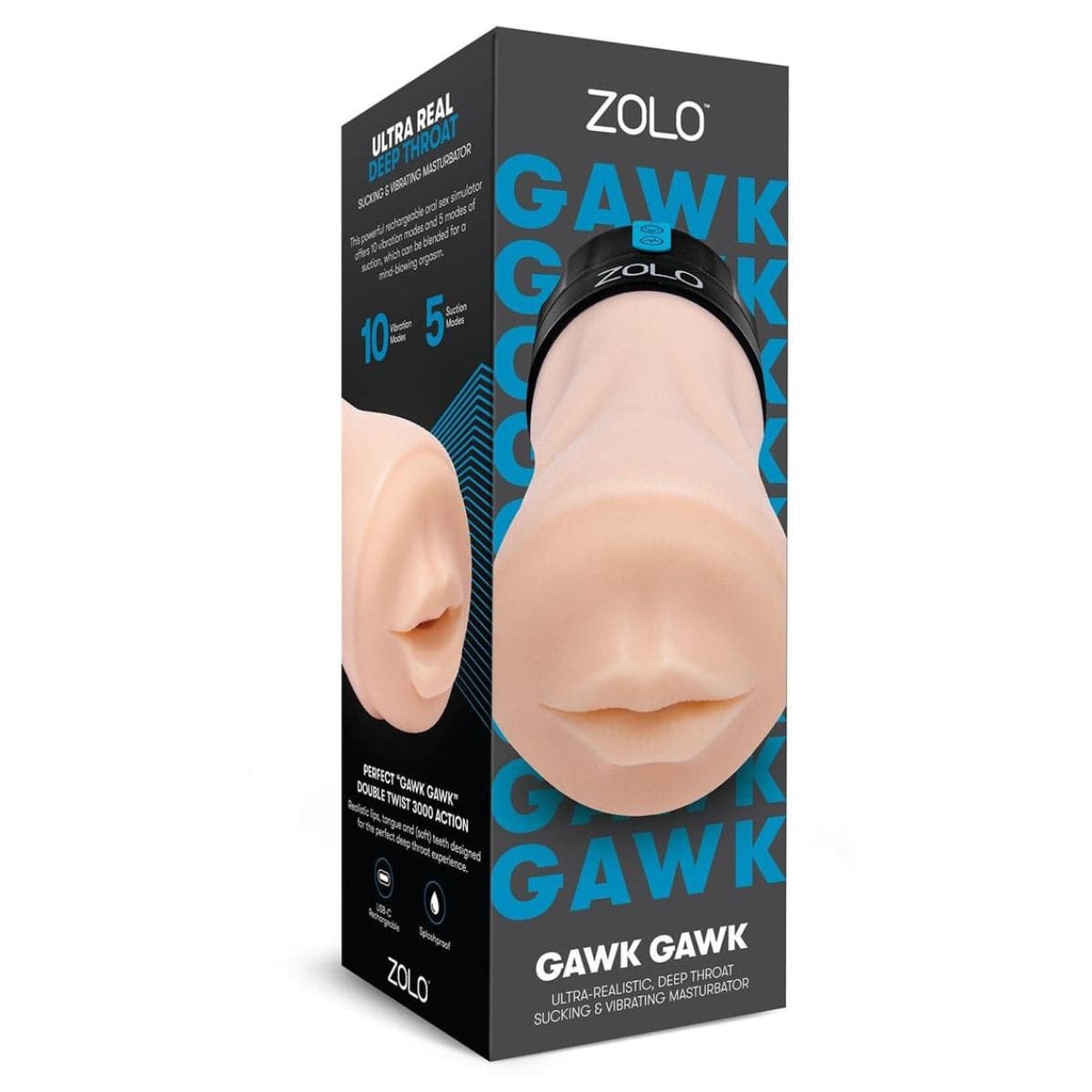 Zolo Vibrating Deep Throat Gawk Gawk Blowout - Adult Outlet