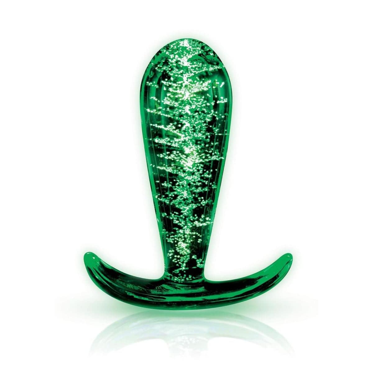 Whipsmart Glow In The Dark Glass Butt Plug - Adult Outlet