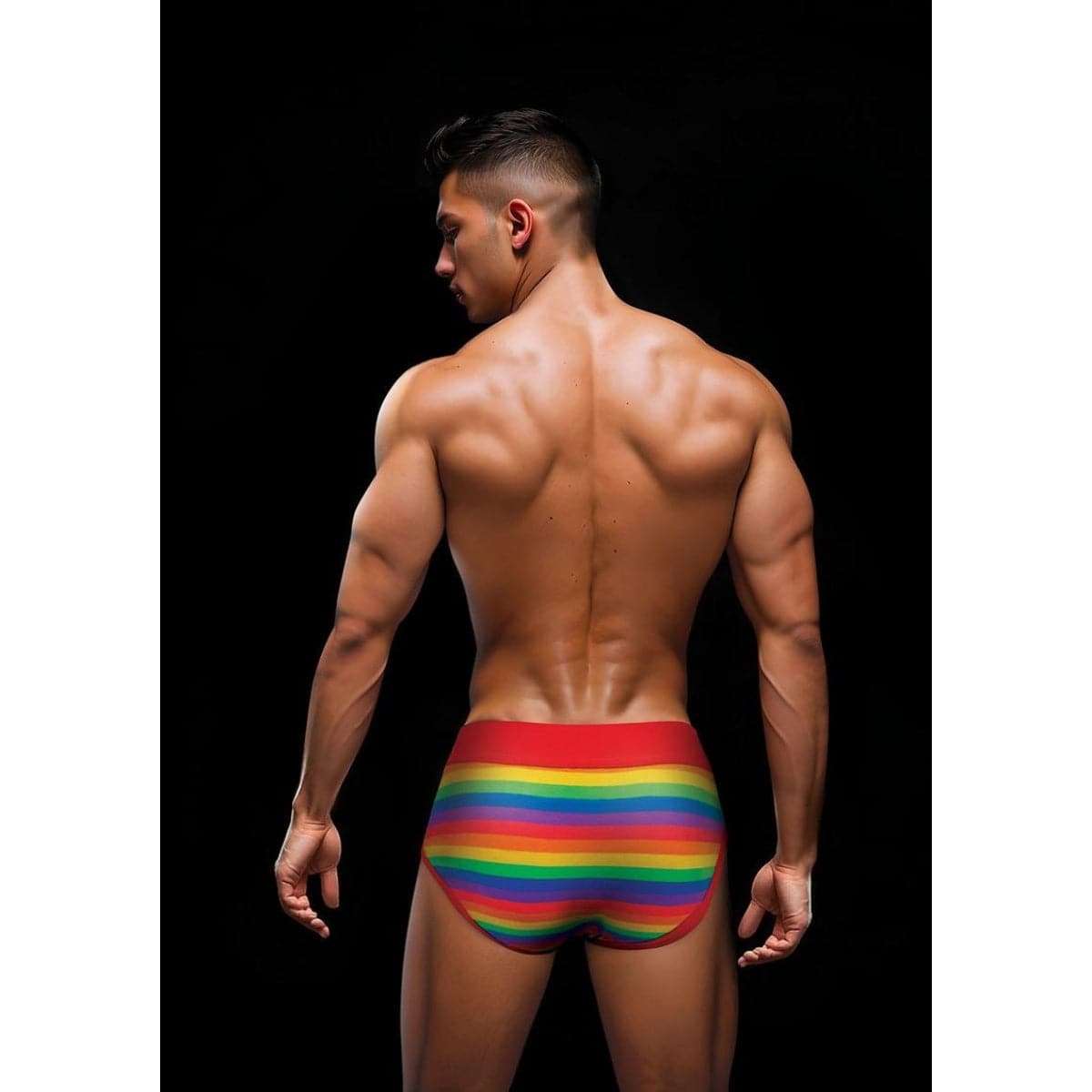 Envy Rainbow Pride Brief Red L/XL - Adult Outlet