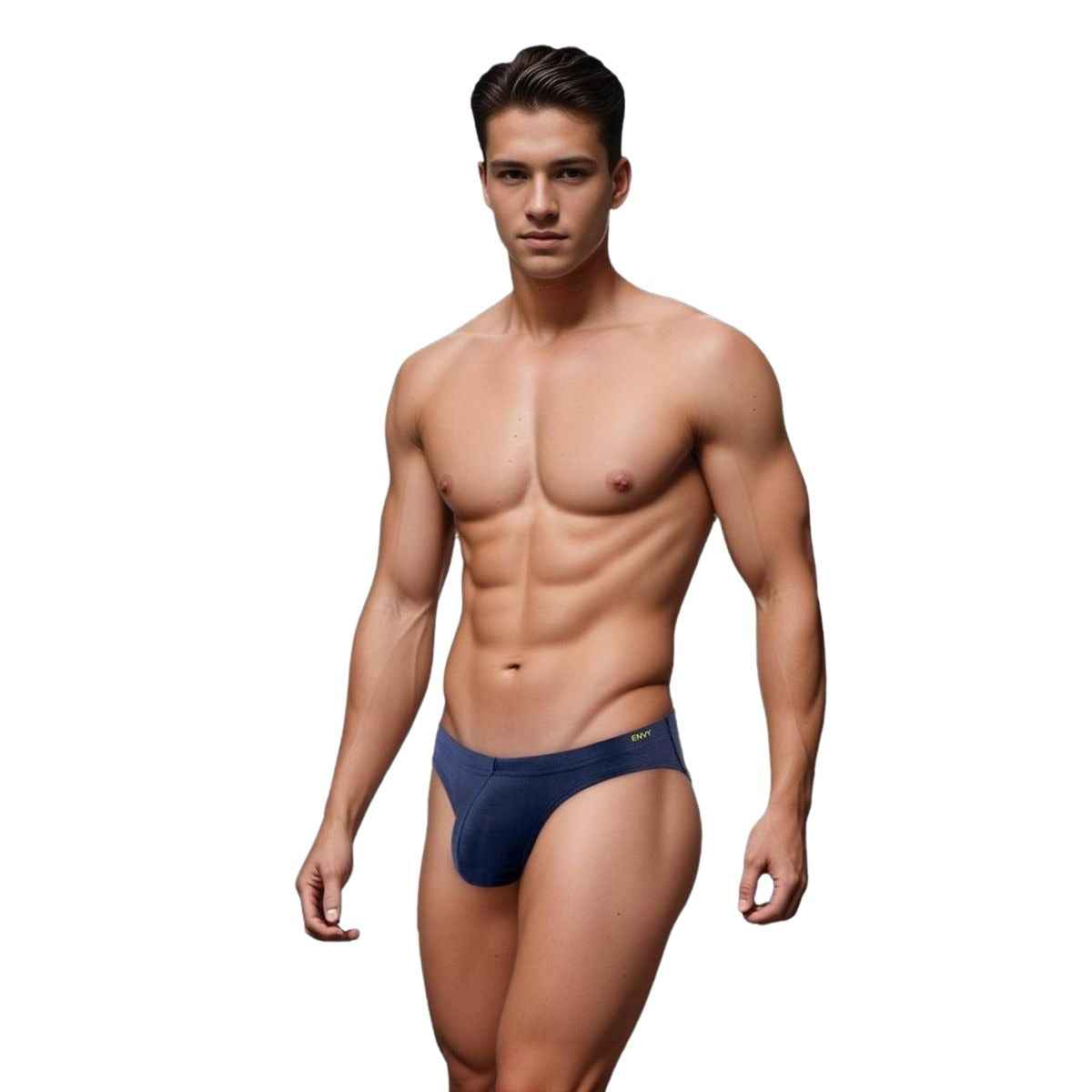 Envy Sexy Slinky Brief-Navy-L/XL