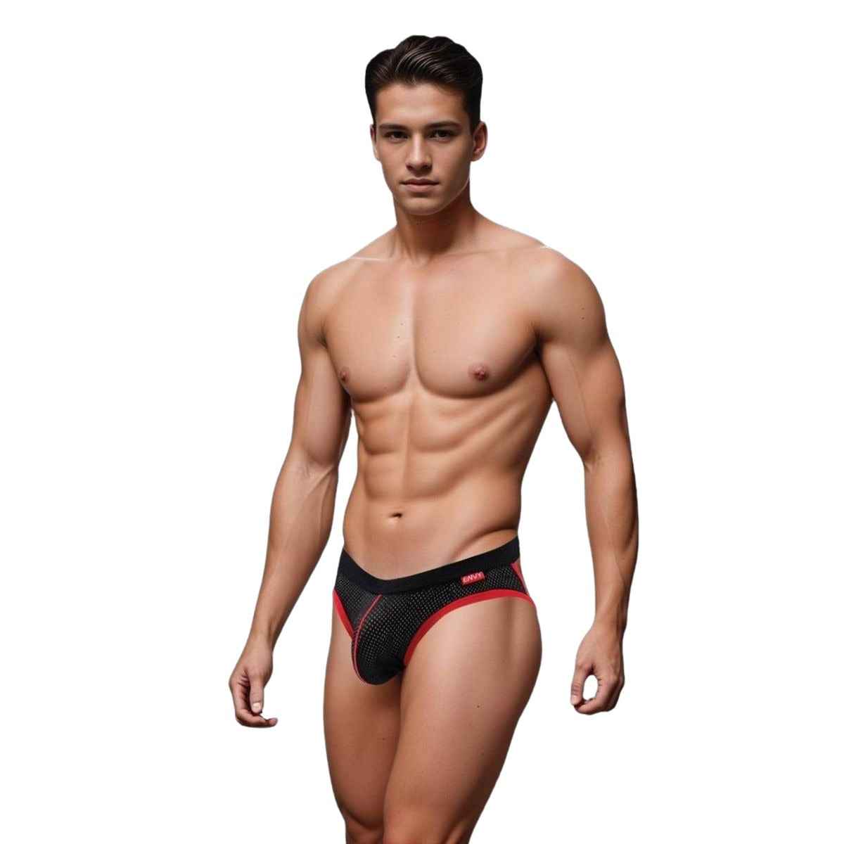 Envy Sport Mesh Jock-Black-S/M