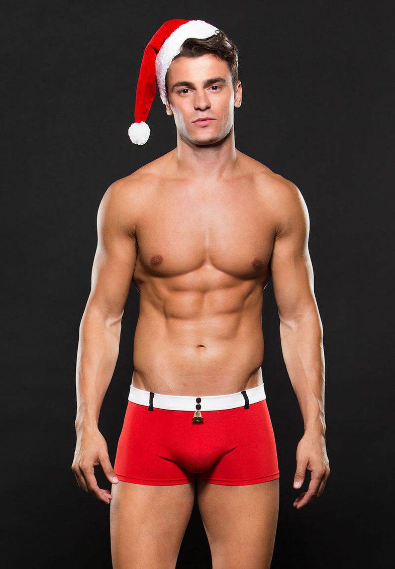 Santa Hat And Bottoms 2 Pc- M/L - Adult Outlet