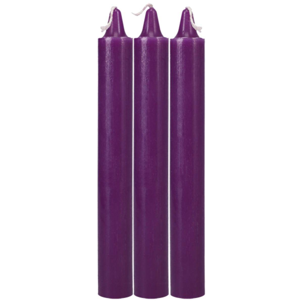 Doc Johnson Japanese Drip Candles 3 Pack Purple - Adult Outlet