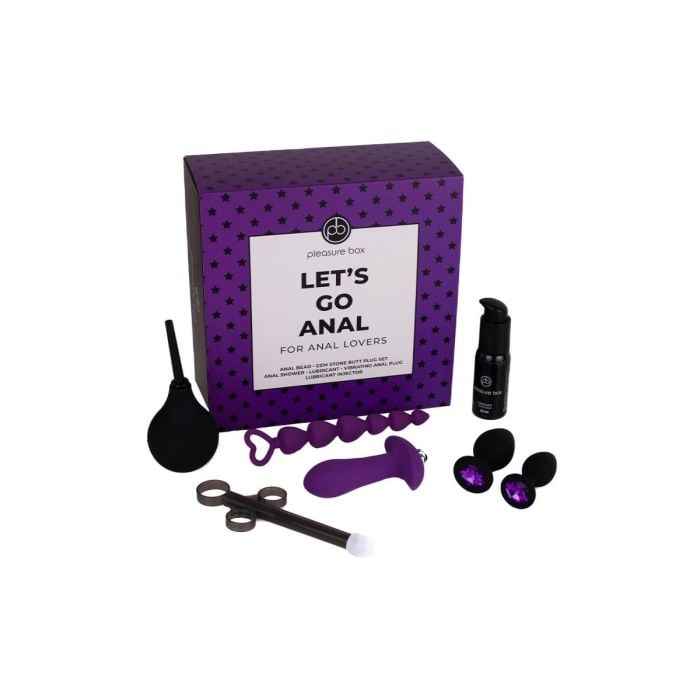 Dreamtoys Pleasure Box Let's Go Anal - For Anal Lovers - Black/Purple