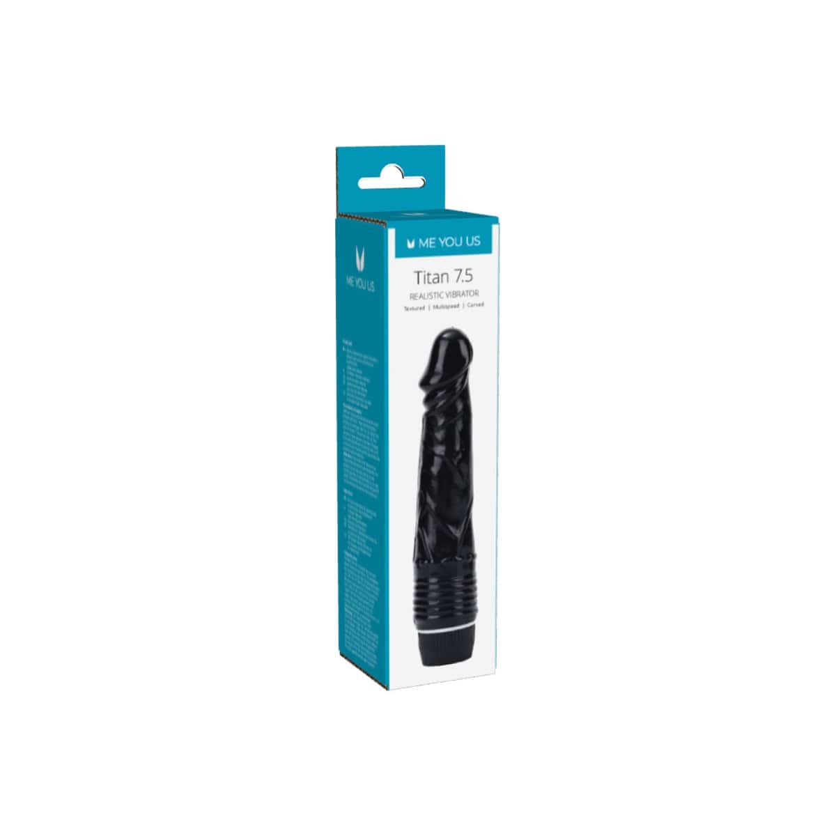 Me You Us Titan Realistic Vibrator Black - Adult Outlet