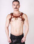 Prowler Red Butch Harness Brown Brass XL - Adult Outlet