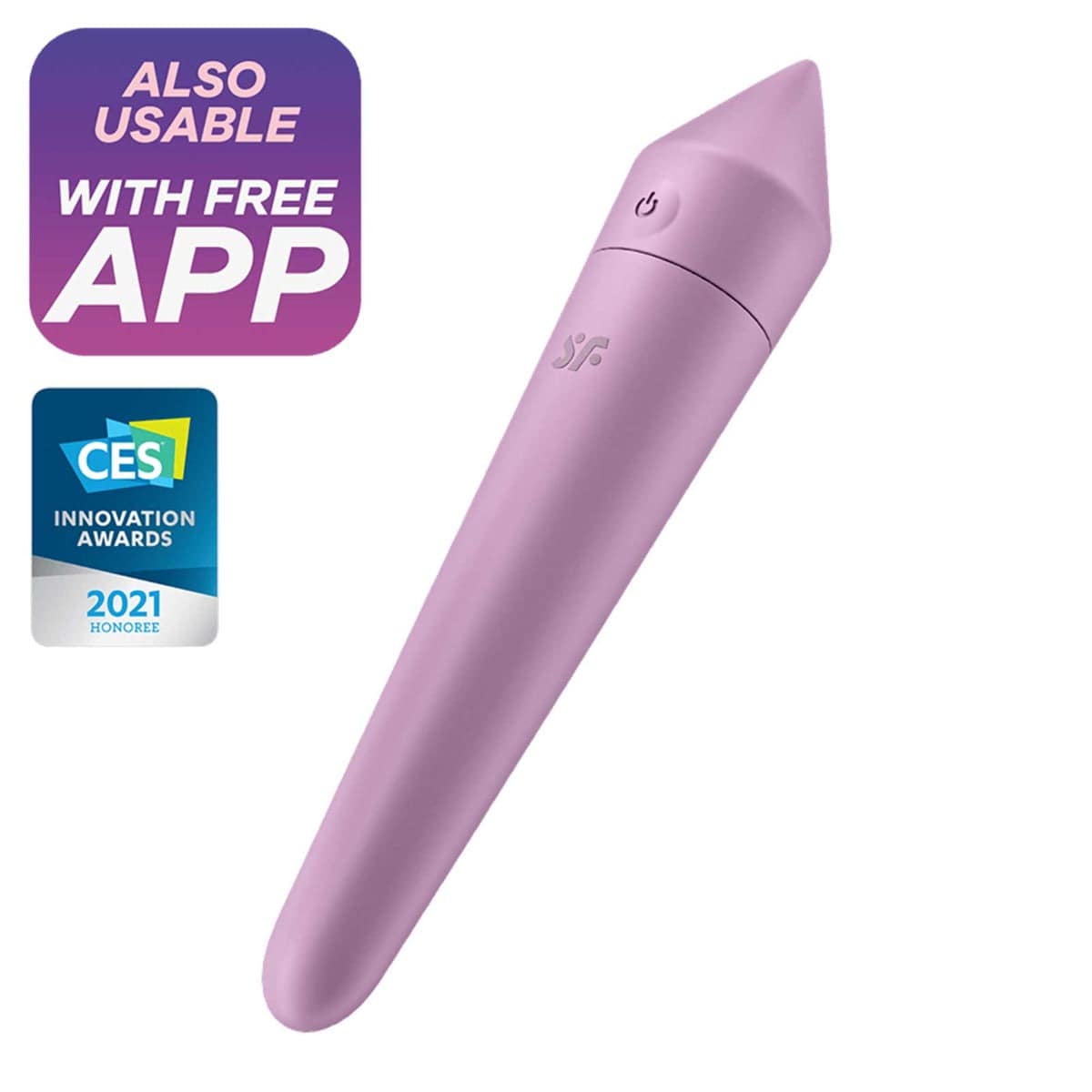 Satisfyer Ultra Power Bullet 8 Vibrator Lilac Incl. Bluetooth And App - Adult Outlet