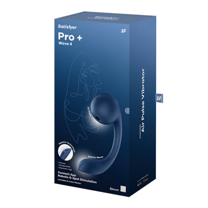 Satisfer Pro+ Wave 4 Connect App Dark Blue - Adult Outlet