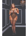 Strappy Bodystocking With Garters Q - Adult Outlet