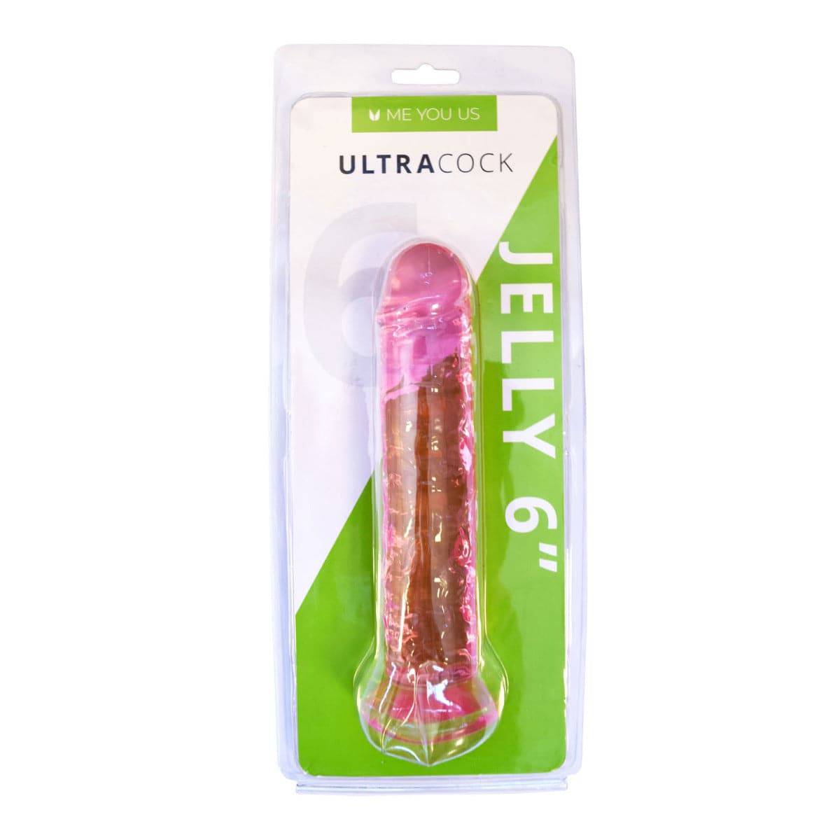 Me You Us Ultra Cock Pink Jelly Dong 6" - Adult Outlet