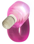 Glowdick Cockring With Led Pink Ice - Adult Outlet