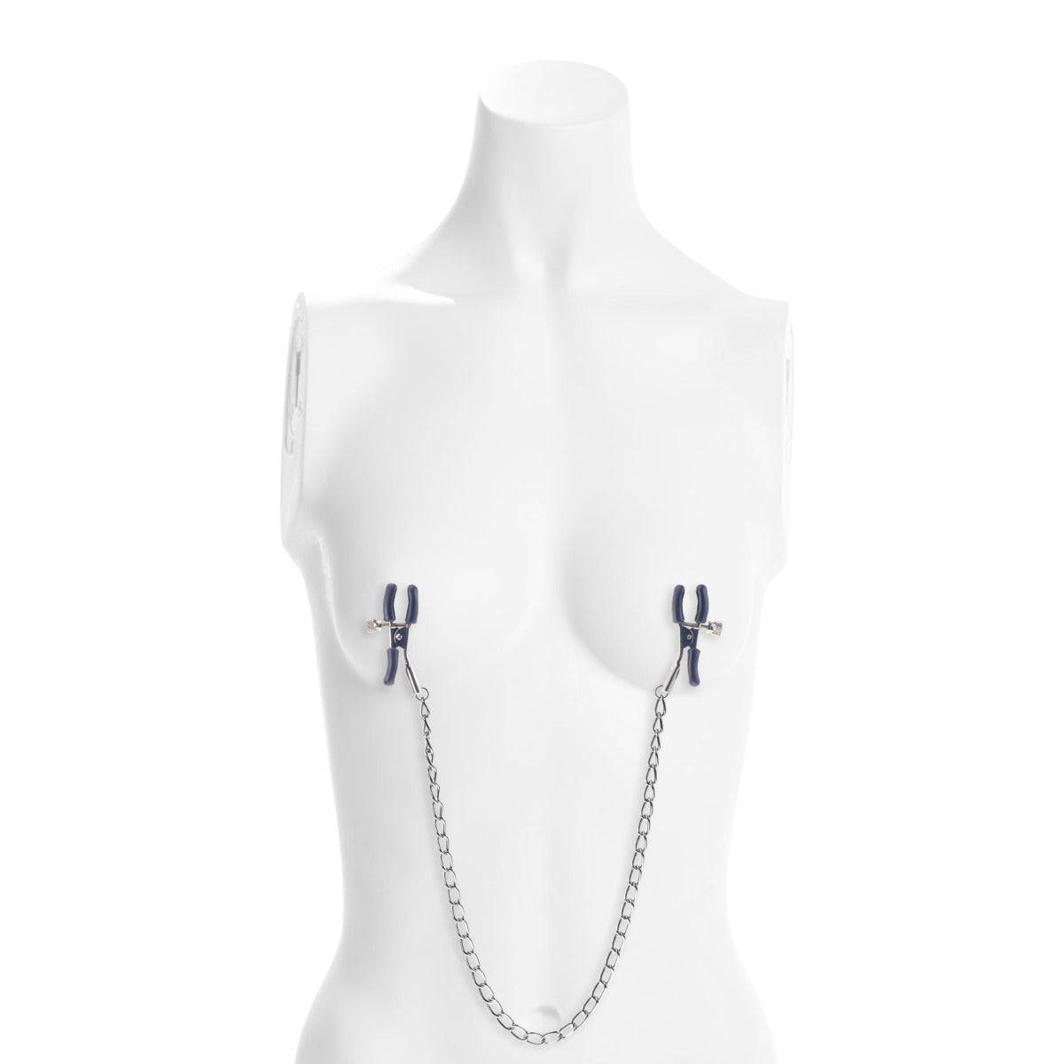 Me You Us Squeeze N Please Nipple Chain Silver - Adult Outlet