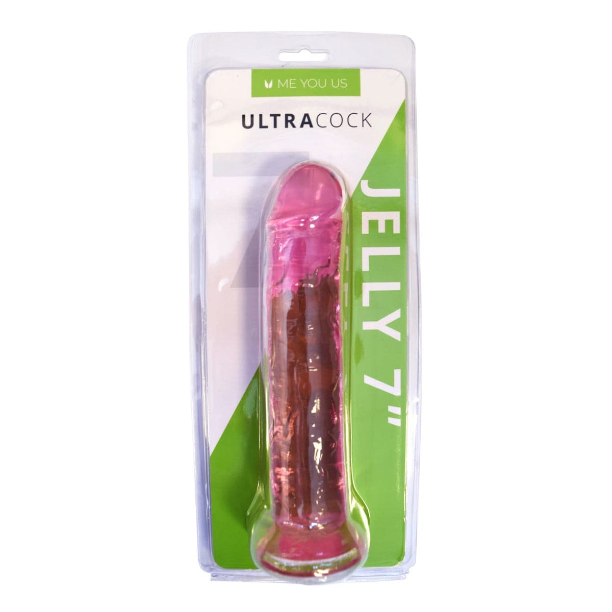 Me You Us Ultra Cock Pink Jelly Dong 7" - Adult Outlet