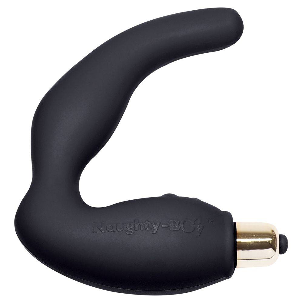 Rocks Off Naughty-Boy 7 Male Prostate Massagers Black - Adult Outlet