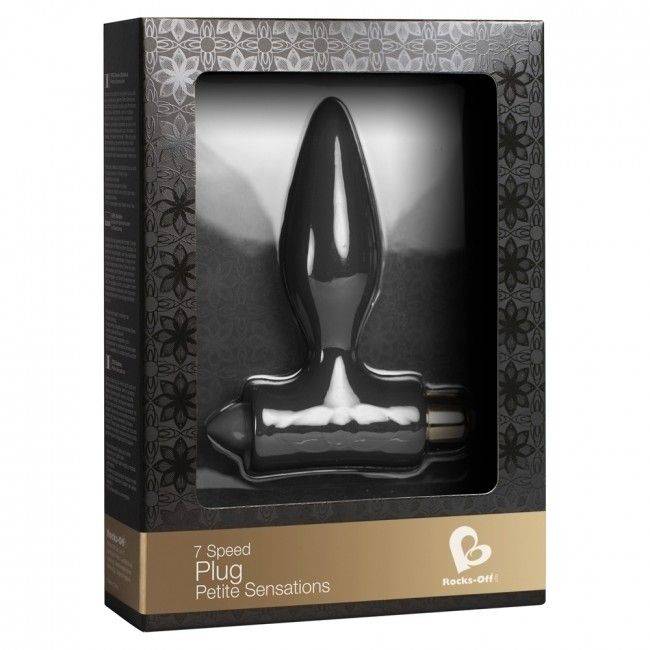 Rocks Off Petite Sensations Plug Black - Adult Outlet