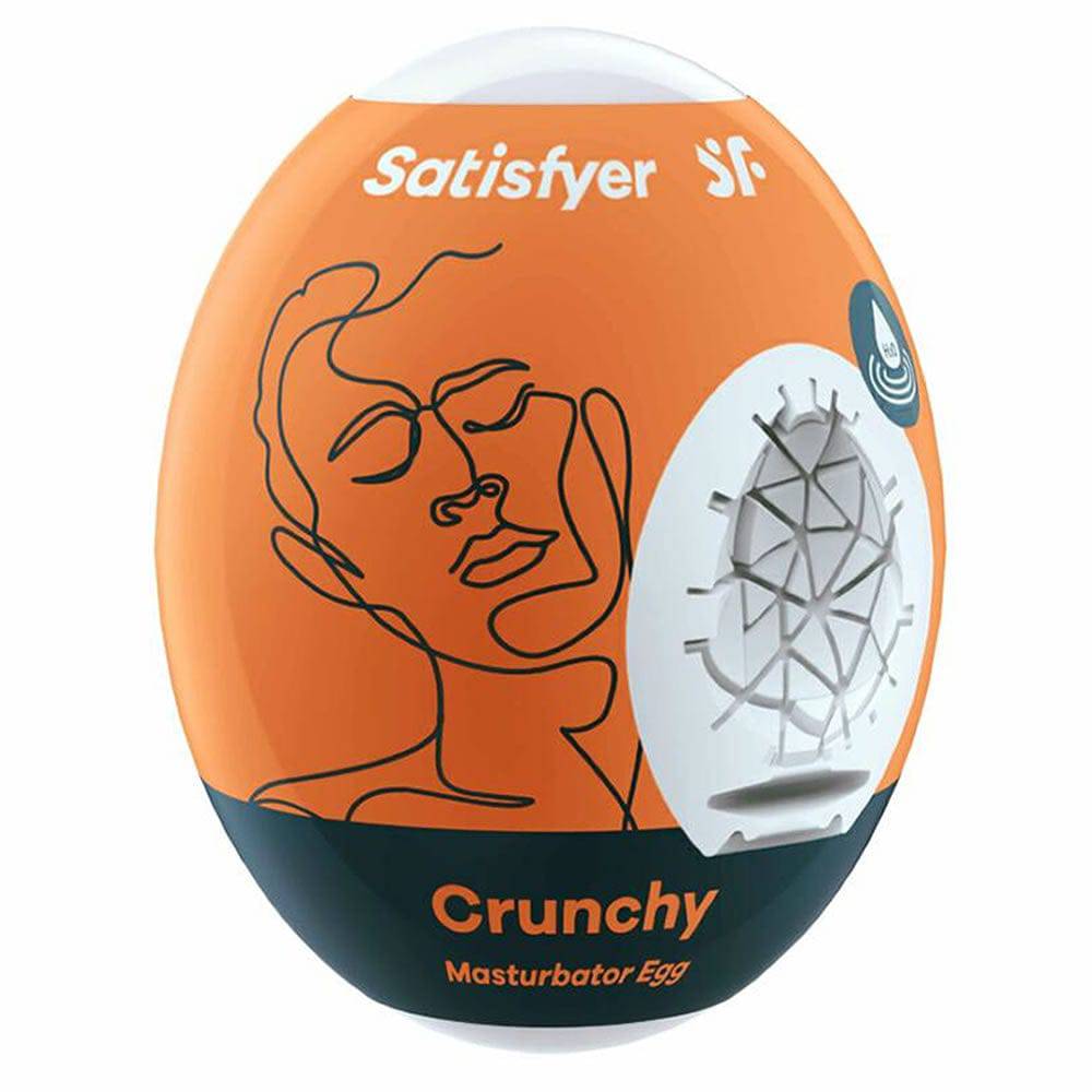 Satisfyer Crunchy Masturbator Egg - Adult Outlet