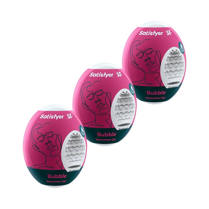 Satisfyer Masturbator Egg 3Er Set Bubble - Adult Outlet