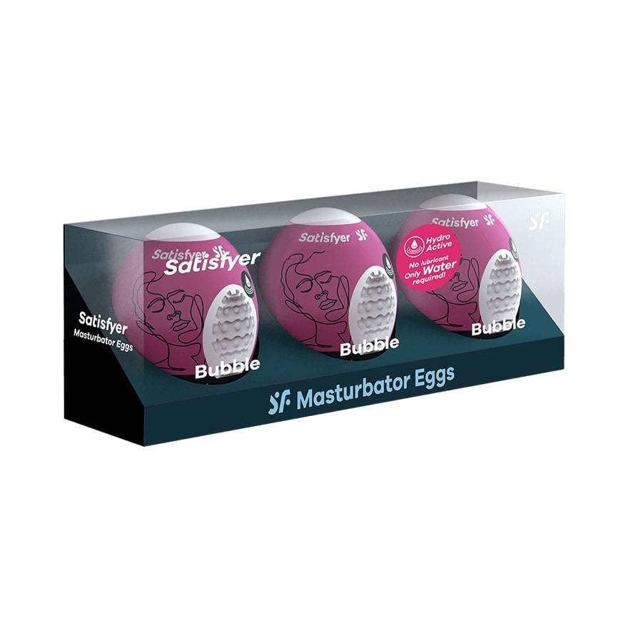 Satisfyer Masturbator Egg 3Er Set Bubble - Adult Outlet