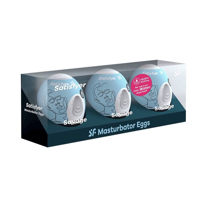 Satisfyer Masturbator Egg 3Er Set Savage - Adult Outlet