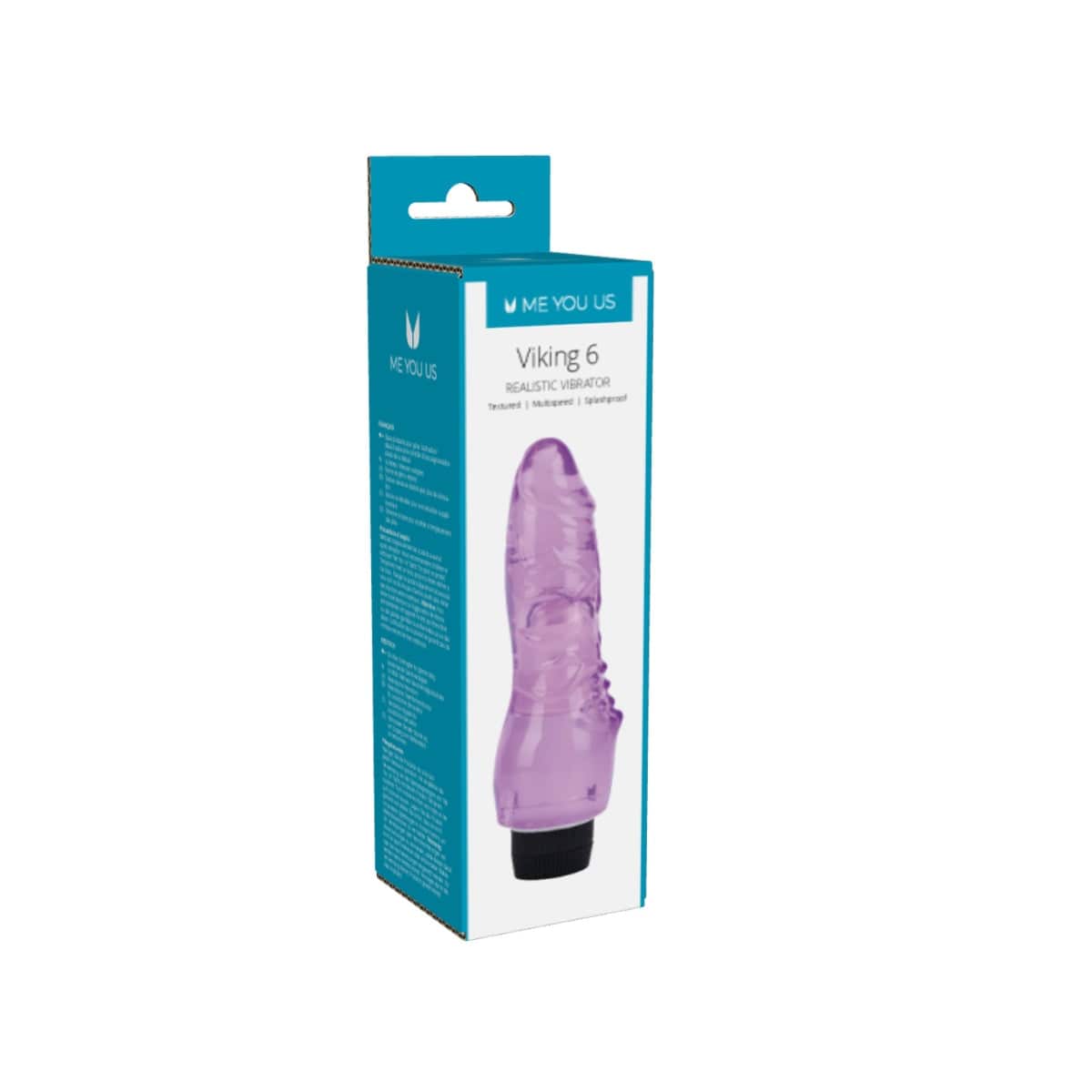 Me You Us Viking Realistic Vibrator Purple - Adult Outlet