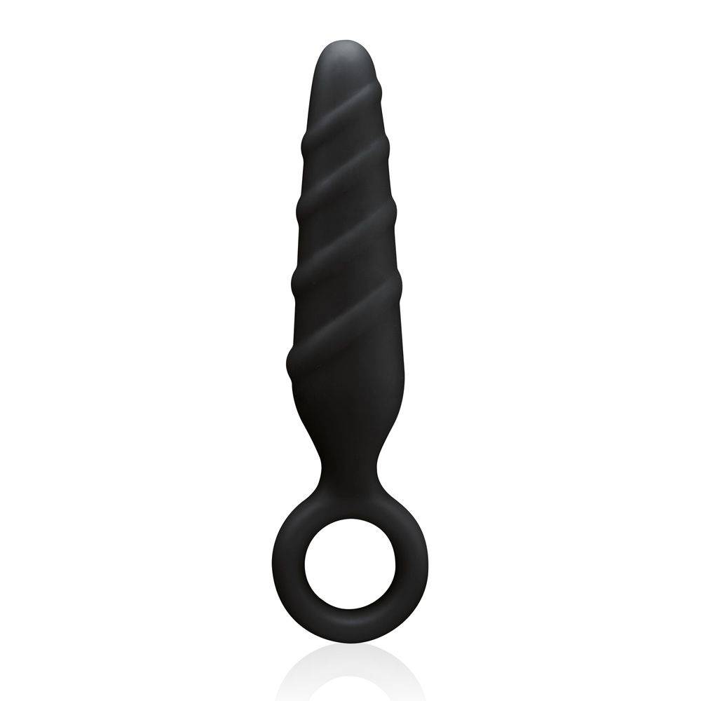 Nanma Dark Stallions Silicone Butt Plug Black 3.5In - Adult Outlet