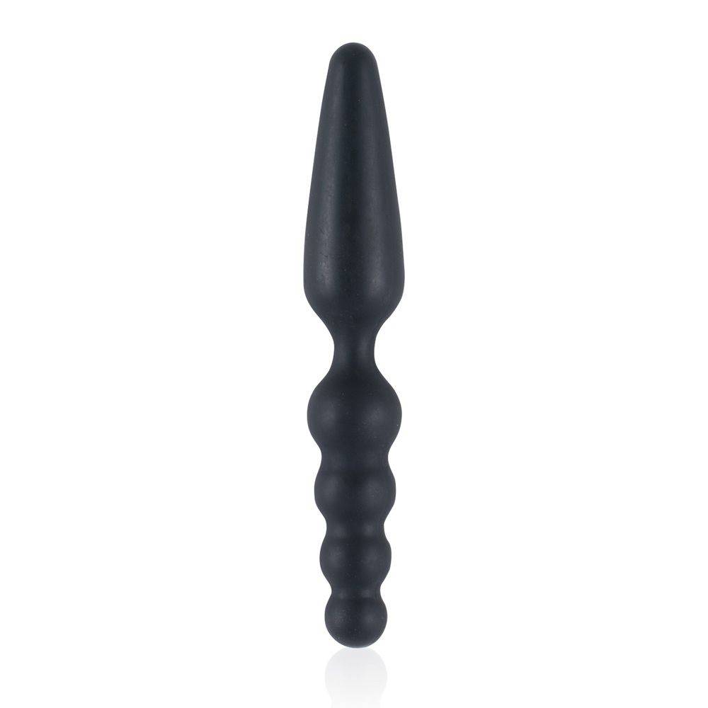 Nanma Dark Stallions Silicone Dual Butt Plug Black 7In - Adult Outlet