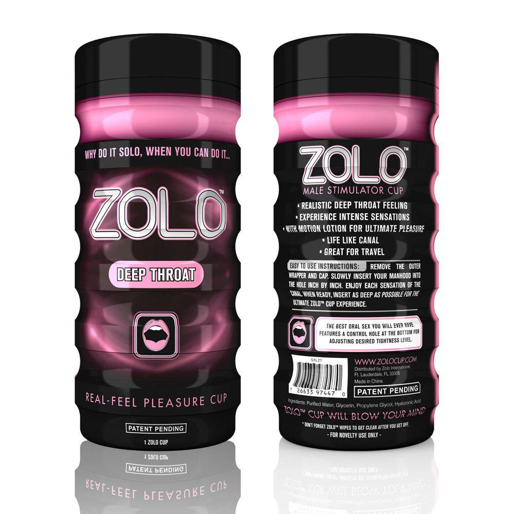 Zolo Deep Throat Cup Pink - Adult Outlet