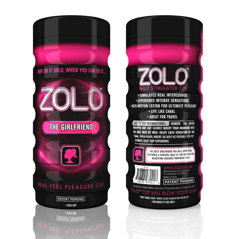 Zolo The Girlfriend Cup Black/Pink - Adult Outlet