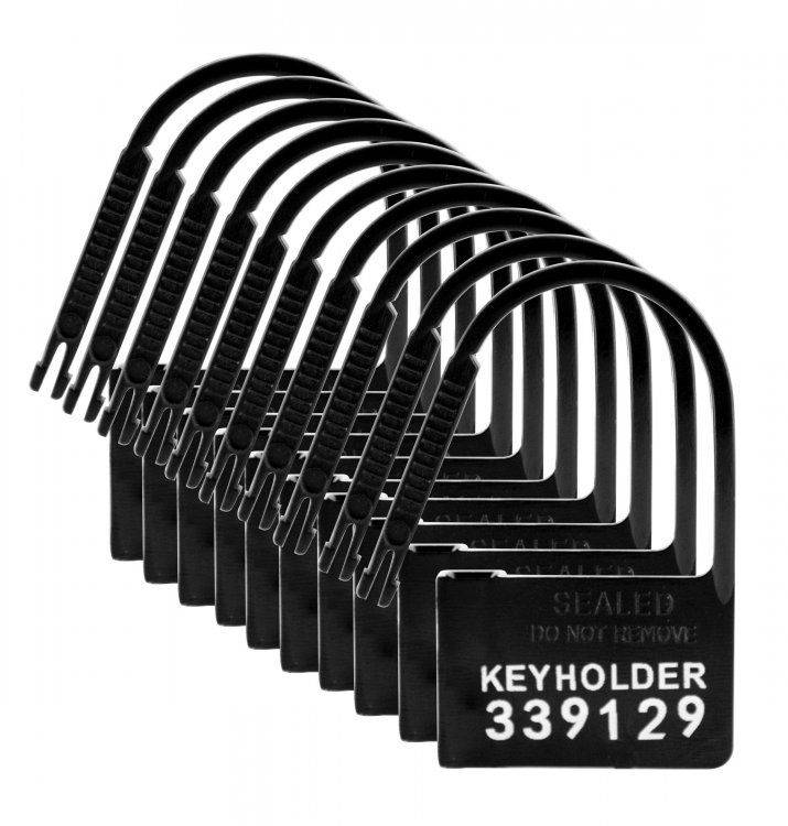 Master Series Keyholder 10 Pack Numbered Plastic Chastity Locks - Adult Outlet