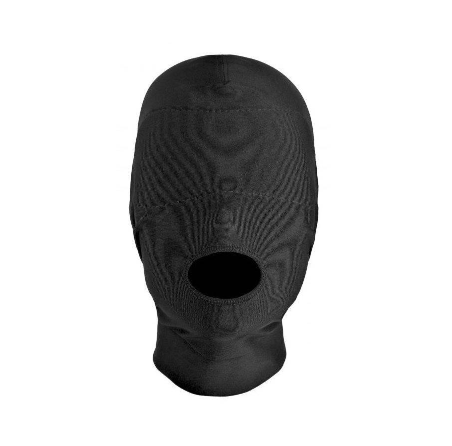 Master Series Disguise Open Mouth Hood With Padded Blindfold - Adult Outlet