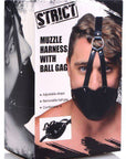 Strict Mouth Harness With Ball Gag - Adult Outlet