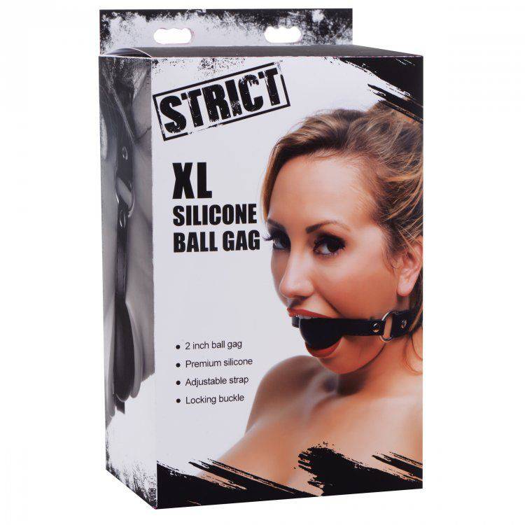 Strict XL Silicone Gag Ball 2 Inch - Adult Outlet