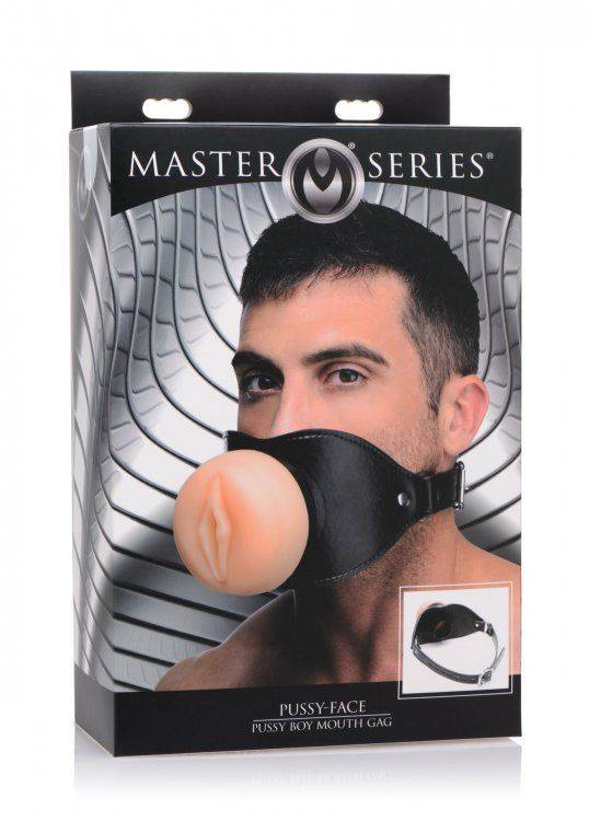 Master Series Pussy Face Oral Sex Mouth Gag - Adult Outlet