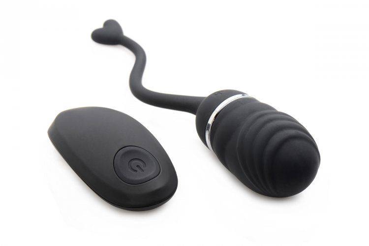 Master Series O Bomb Rechargeable Remote Control Egg Vibrator Black - Adult Outlet