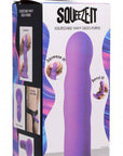 Squeezable Wavy Dildo - Purple - Adult Outlet