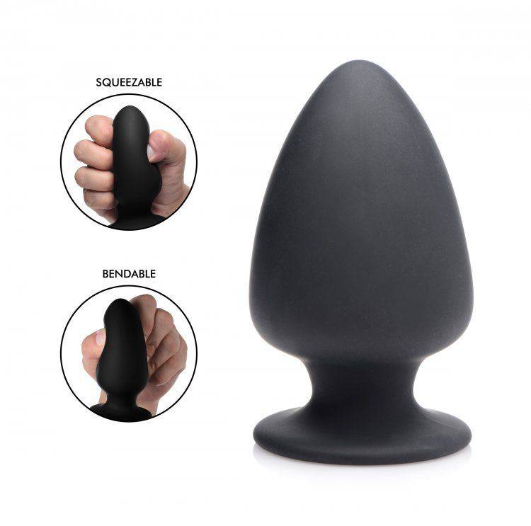 Squeezable Silicone Anal Plug - Medium - Adult Outlet