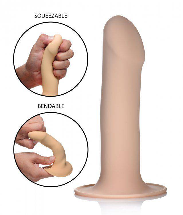 Squeezable Phallic Dildo - Light - Adult Outlet