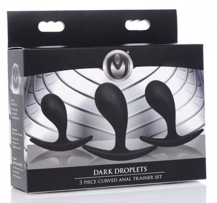 Master Series Dark Droplets 3 Piece Curved Anal Trainer Set - Adult Outlet