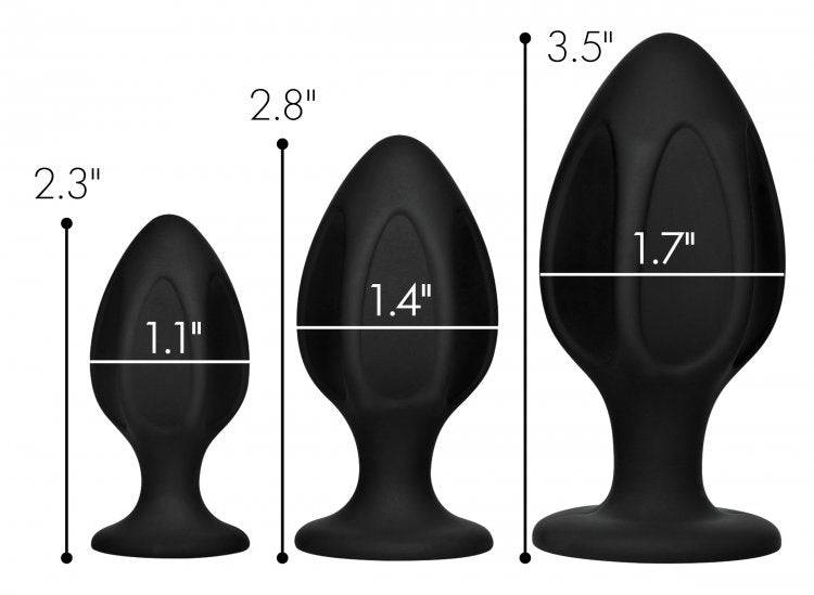 Master Series Triple Juicers Silicone Anal Trainer Set - Adult Outlet