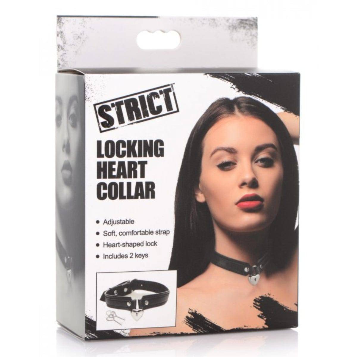 Strict Locking Heart Collar - Adult Outlet