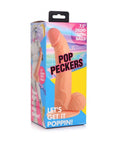 Pop Peckers Dildo With Balls Light (7.5”) - Adult Outlet