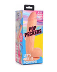 Pop Peckers Dildo With Balls Light (8.25”) - Adult Outlet