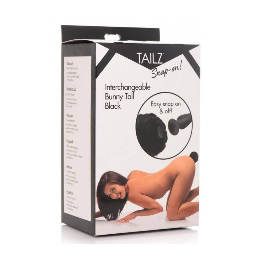 Tailz Interchangeable Bunny Tail Black - Adult Outlet