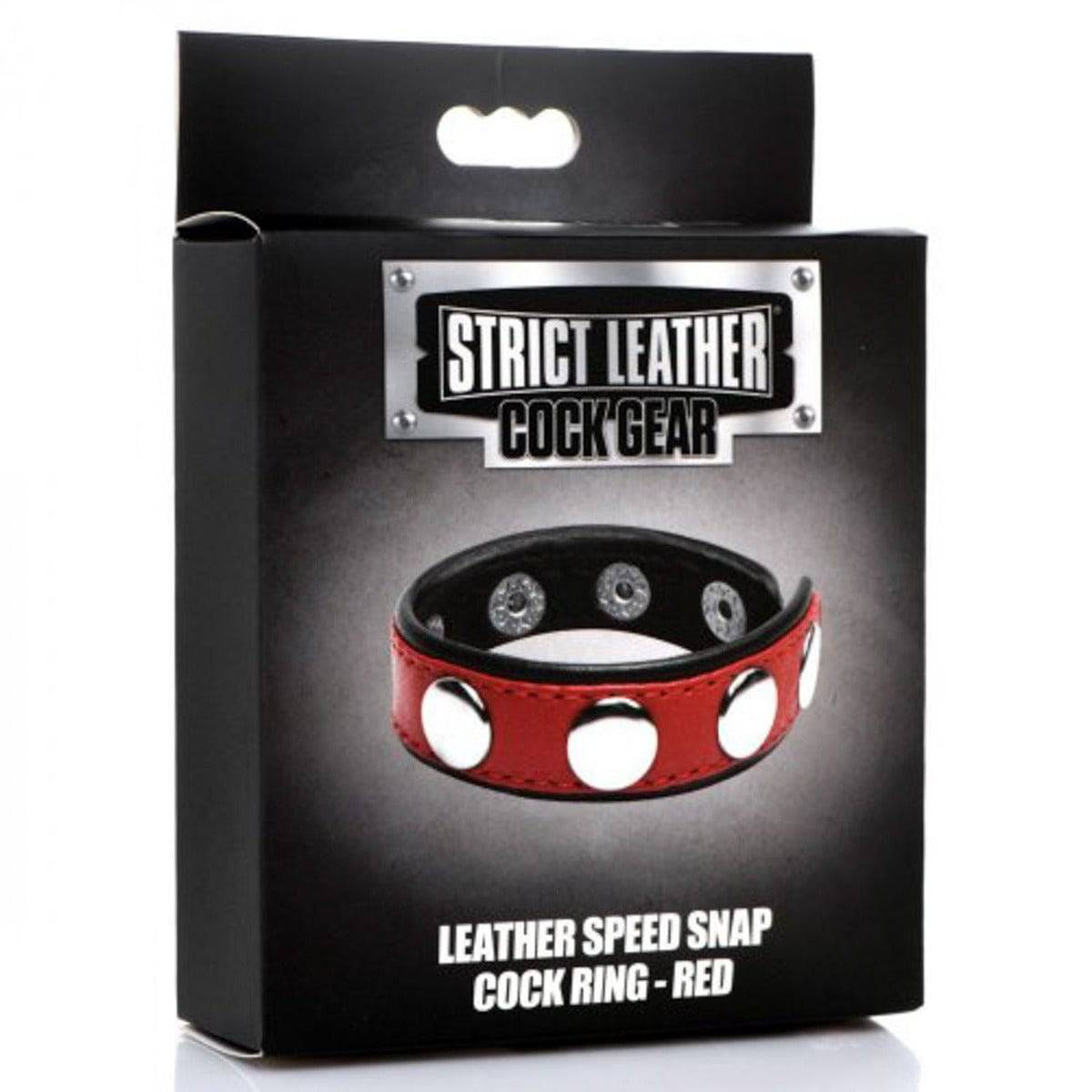 Strict Leather Cock Gear Speed Snap Cock Ring Red - Adult Outlet