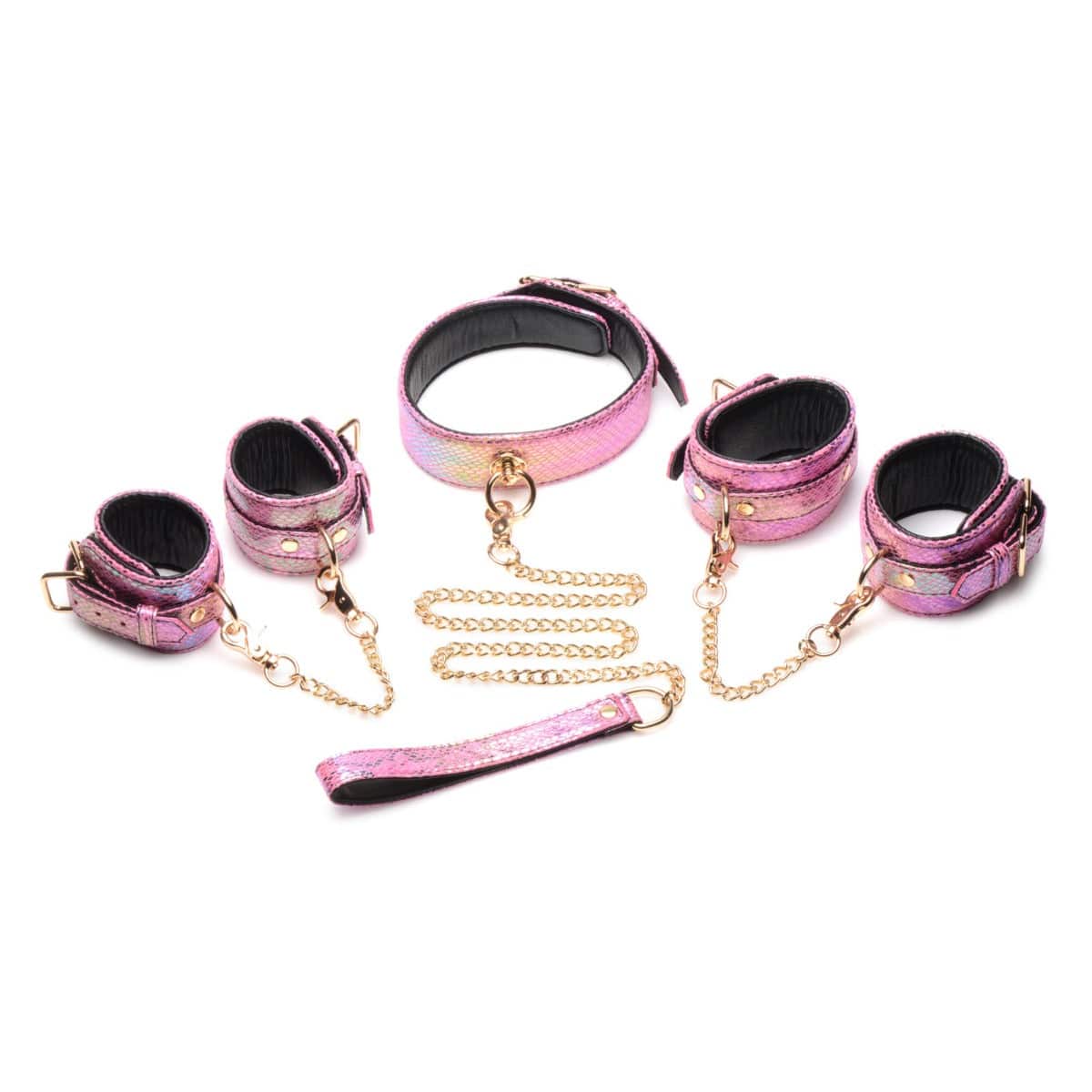 Master Series Captive Cobra 6 Piece Bondage Set Pink - Adult Outlet