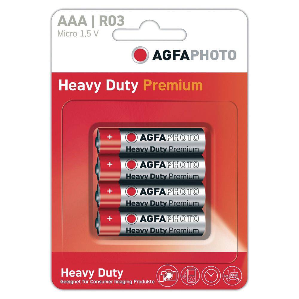 Agfa Agfa Aaa Batteries 4 Batteries Per Card Red/White - Adult Outlet