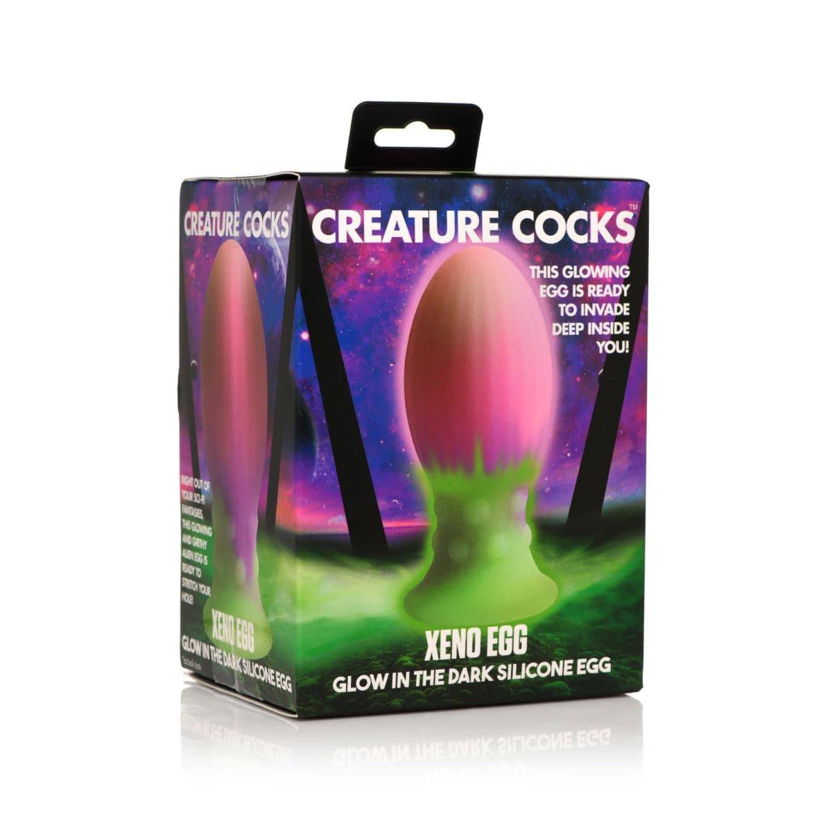 Creature Cocks Xeno Egg Glow In The Dark Silicone Egg Pink Large 4.5 Inch - Adult Outlet