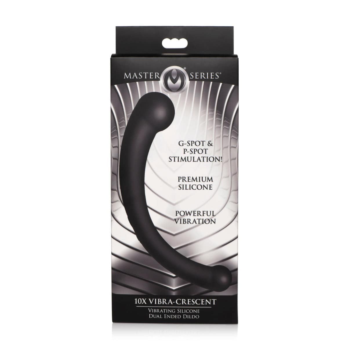 Master Series Vibrating Silicone G Spot Stimulator Black - Adult Outlet