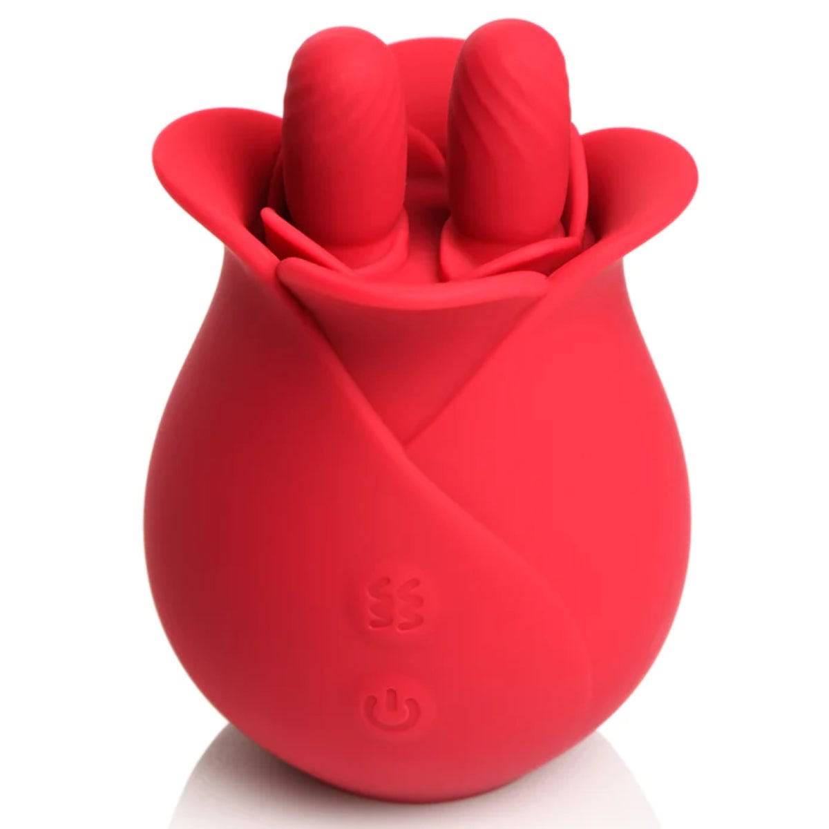 Bloomgasm The Rose Fondle 10X Massaging Rose Silicone Clit Stimulator - Adult Outlet