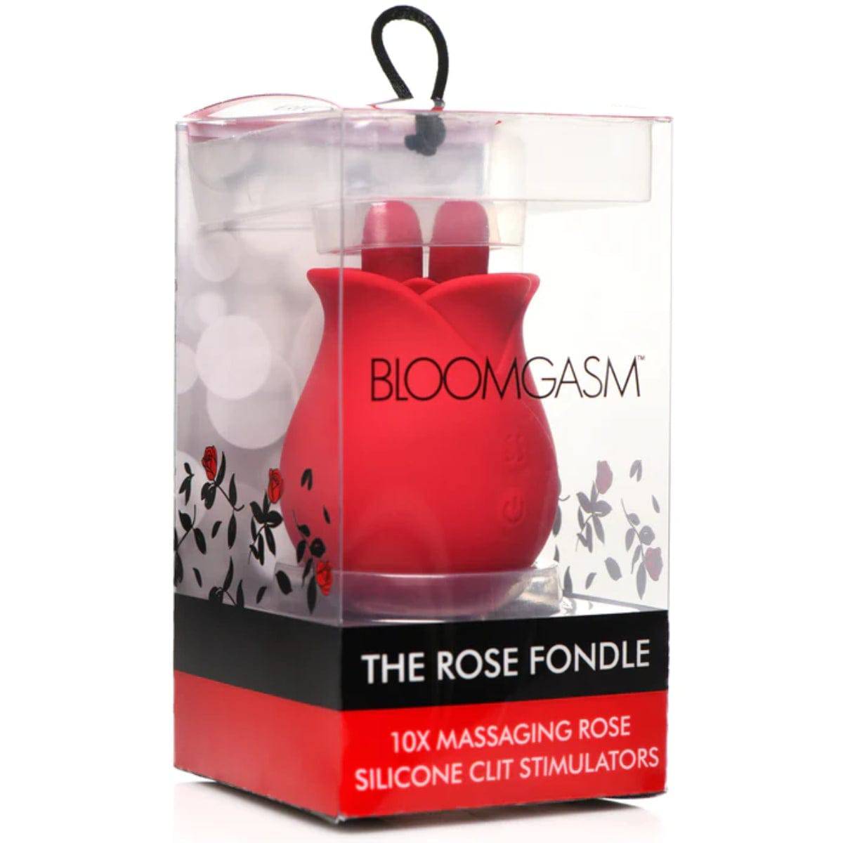 Bloomgasm The Rose Fondle 10X Massaging Rose Silicone Clit Stimulator - Adult Outlet